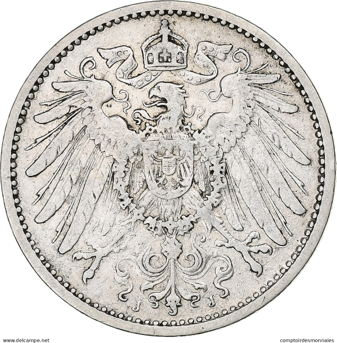 Empire Allemand, Wilhelm II, Mark, 1902, Hambourg, Argent, TTB, KM:14 - 1 Mark
