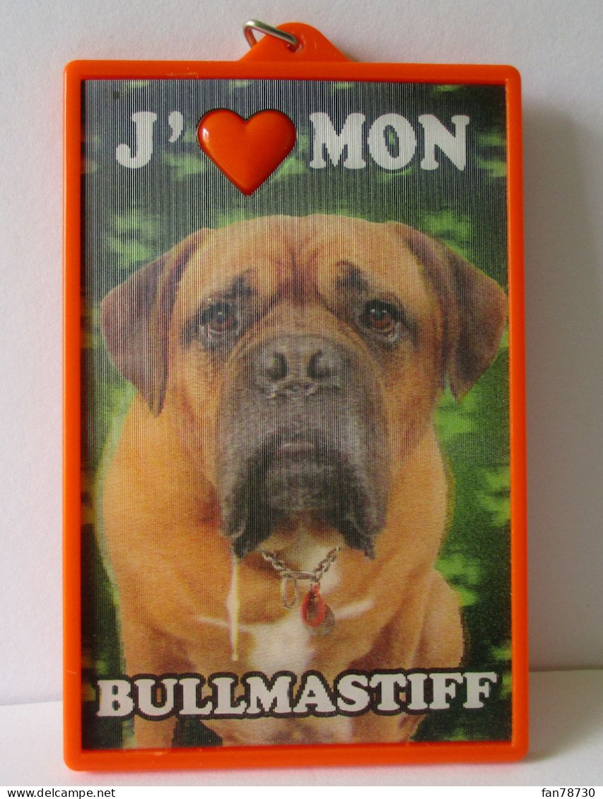 Plaque Plastique Publicitaire Animal :   J'aime Mon Bullmastiff - Frais Du Site Déduits - Andere & Zonder Classificatie