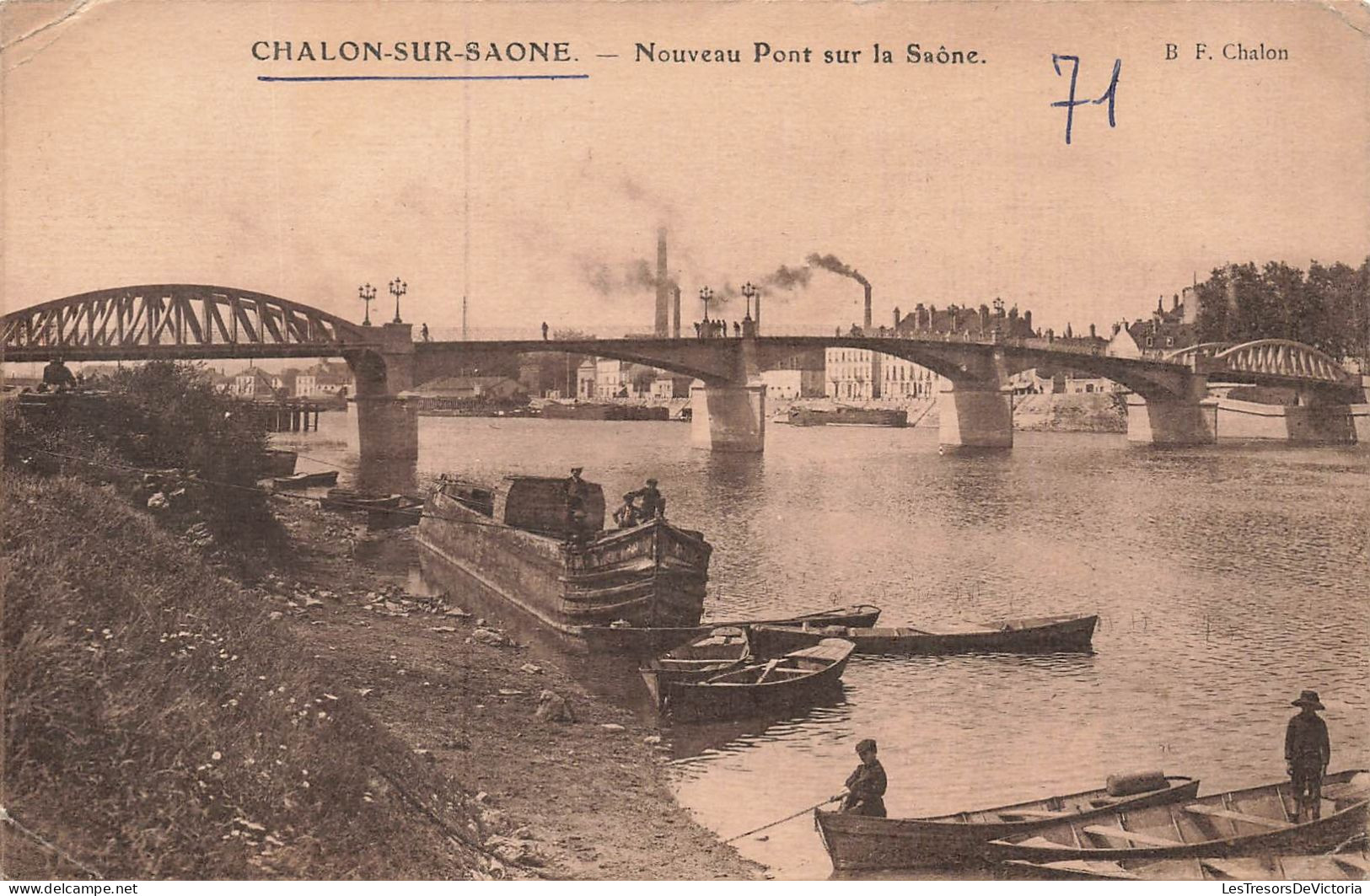 FRANCE - Chalon Sur Saone - Vue Sur Le Nouveau Pont Sur La Saone  - Carte Postale Ancienne - Chalon Sur Saone