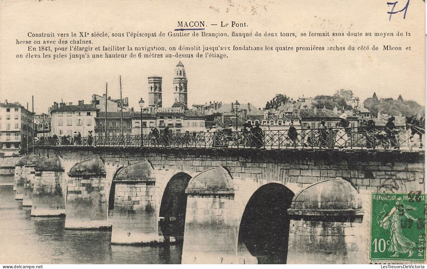 FRANCE - Macon - Vue Générale Du Pont - Carte Postale Ancienne - Macon