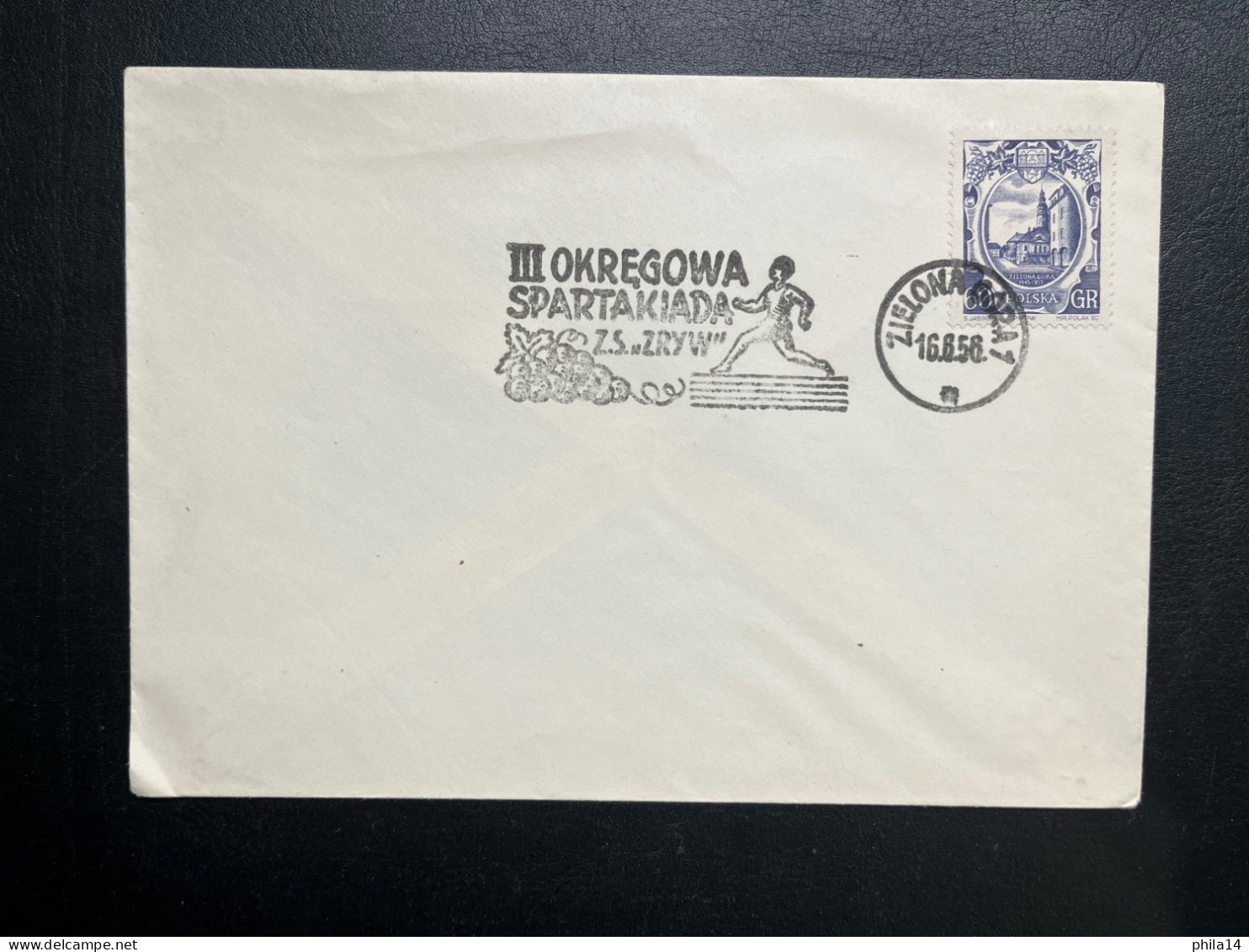 ENVELOPPE POLOGNE III OKREGOWA SPARTAKIADA / ZIELONA GORA 1 / 1956 - Briefe U. Dokumente