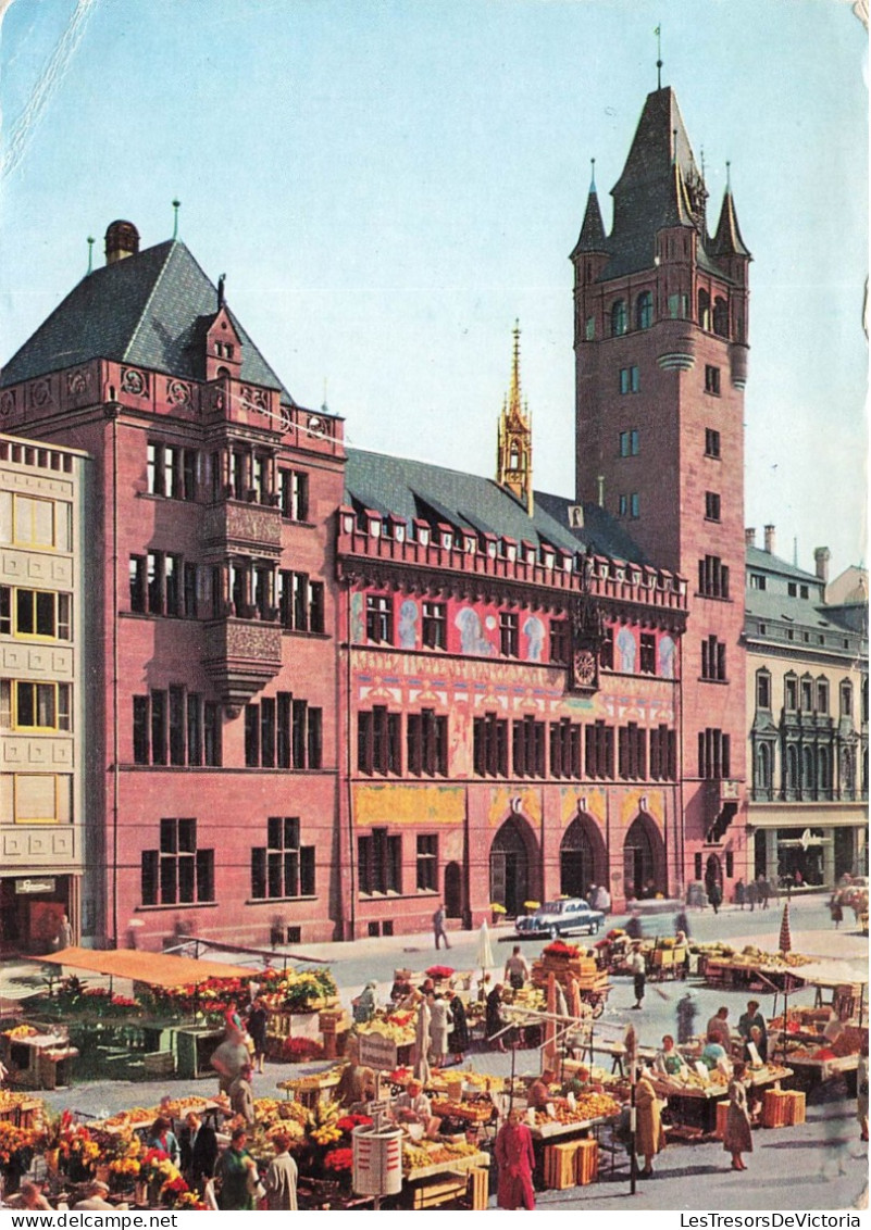 SUISSE - Basel - Rathaus Und Marktplatz - Carte Postale - Basel