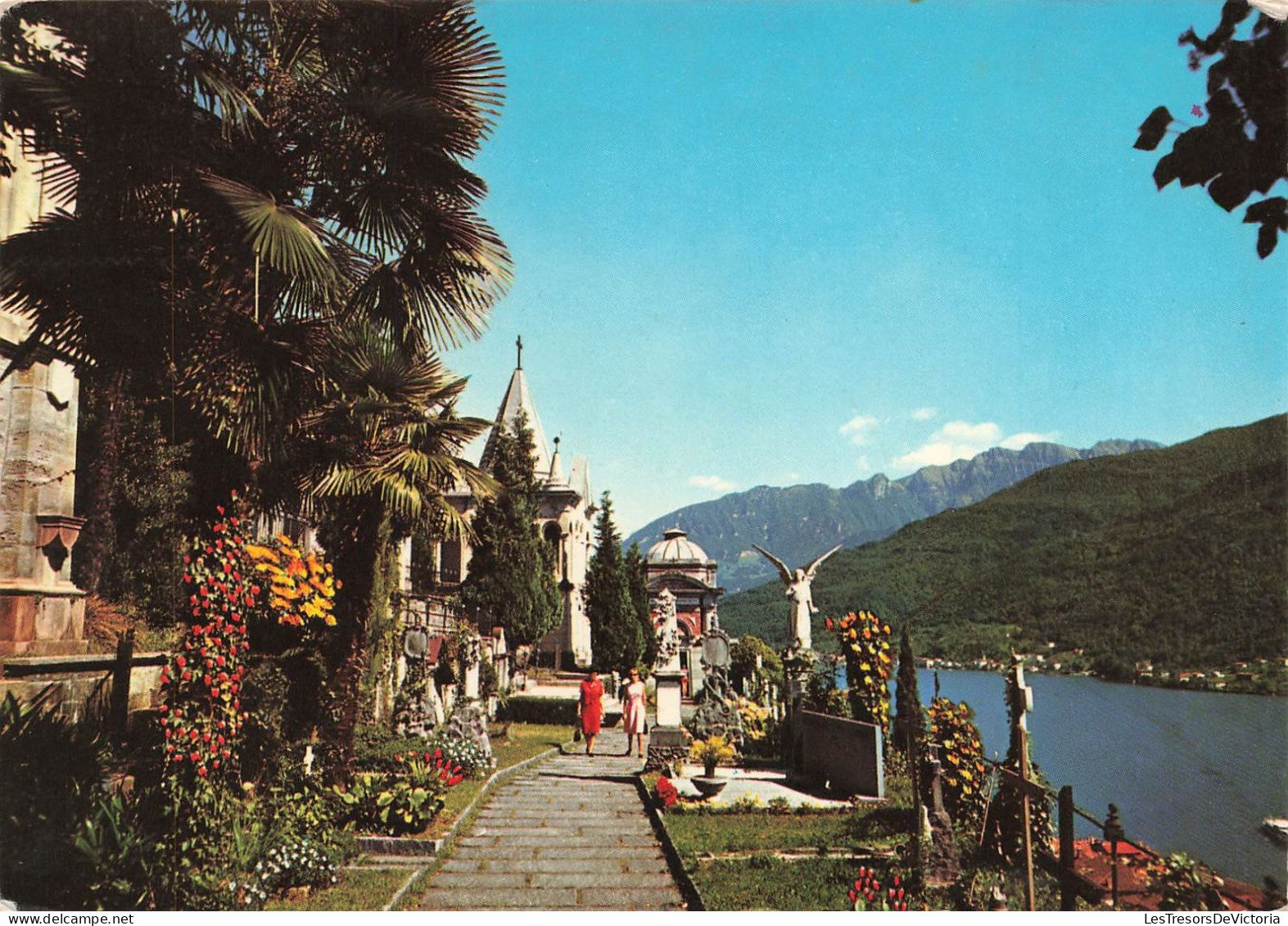 SUISSE - Morcote - Lago Di Lugano - Cimetero Con Tombe Di - Carte Postale - Morcote