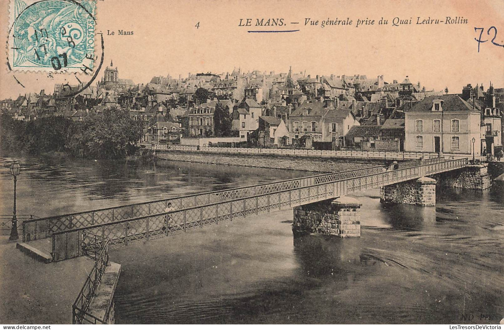 FRANCE - Le Mans - Vue Générale De La Ville Prise Du Quai Ledru Rollin - Carte Postale Ancienne - Le Mans