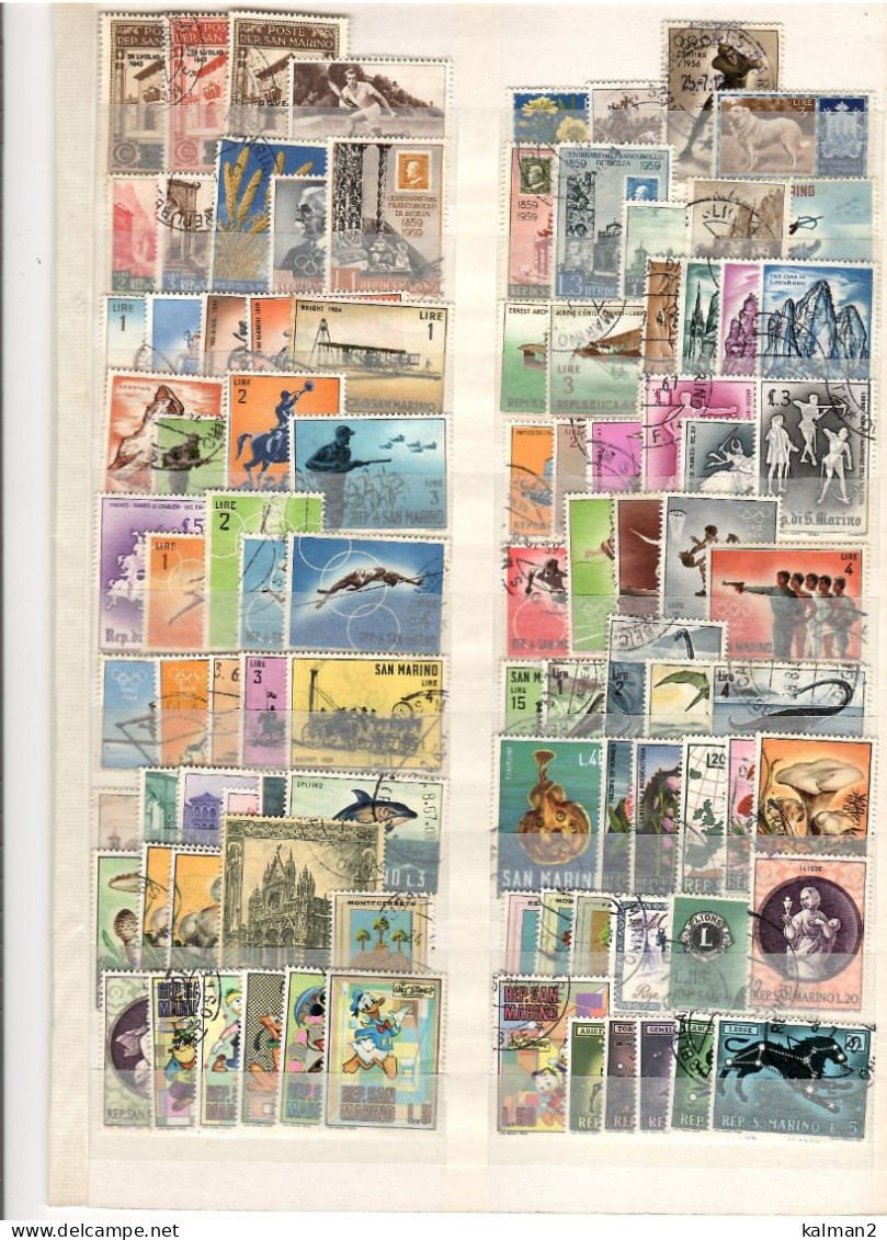 SAN MARINO  -   LOTTO FRANCOBOLLI USATI - Collections, Lots & Series