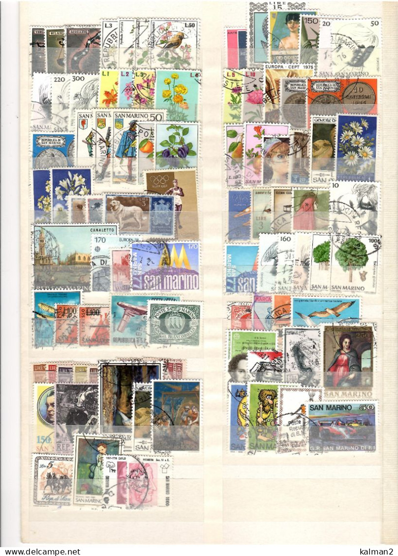 SAN MARINO  -   LOTTO FRANCOBOLLI USATI - Collections, Lots & Séries