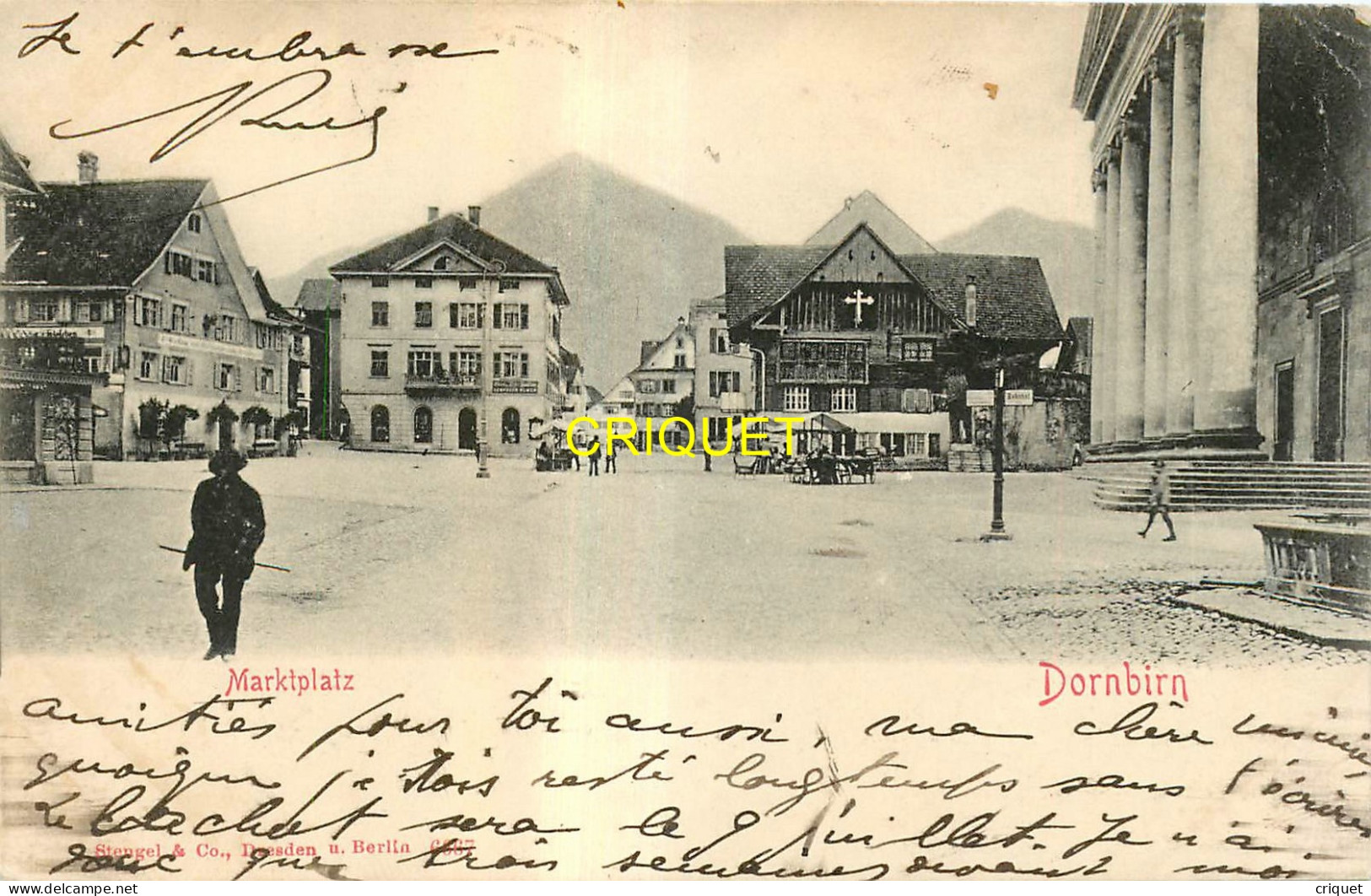 Autriche, Dornbirn, Carte Pionnière ( Avant 1904 ) Marktplatz, Visuel Peu Courant - Dornbirn