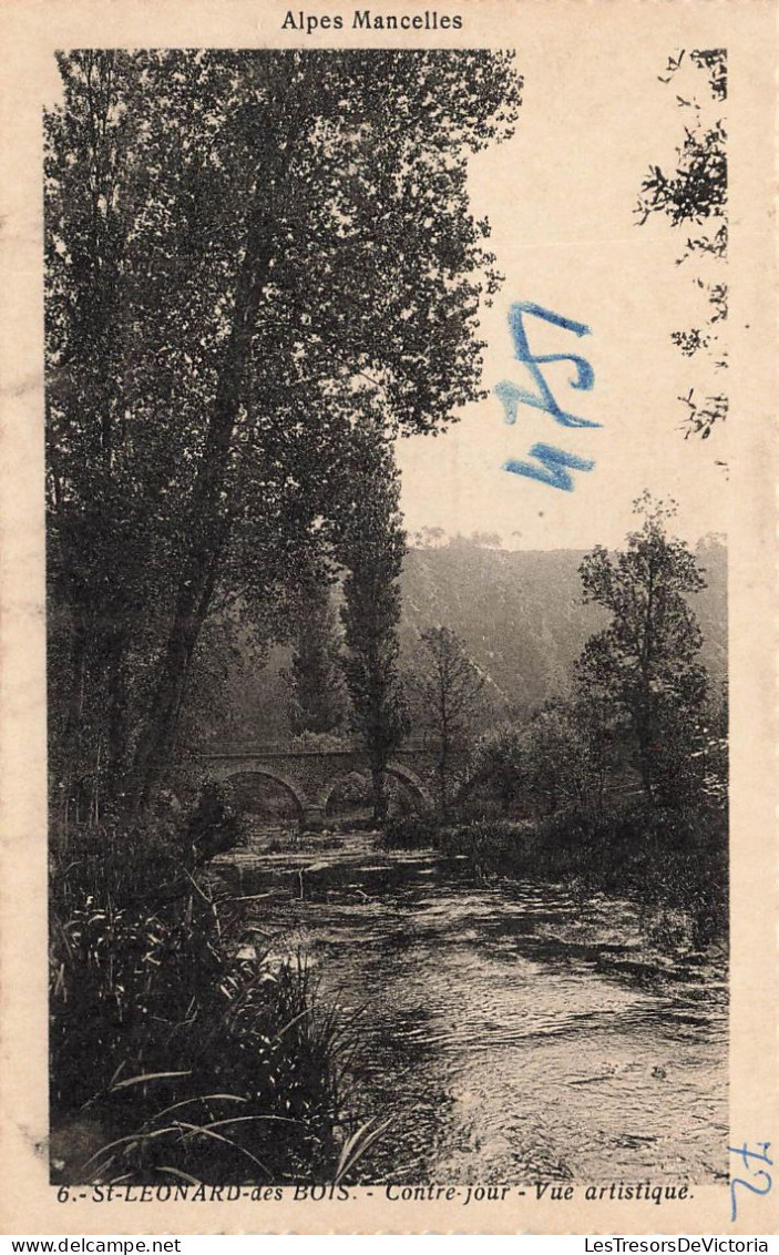 FRANCE - Saint Léonard Des Bois - Vue Artistique Vers Le Pont - Contre Jour - Carte Postale Ancienne - Saint Leonard Des Bois