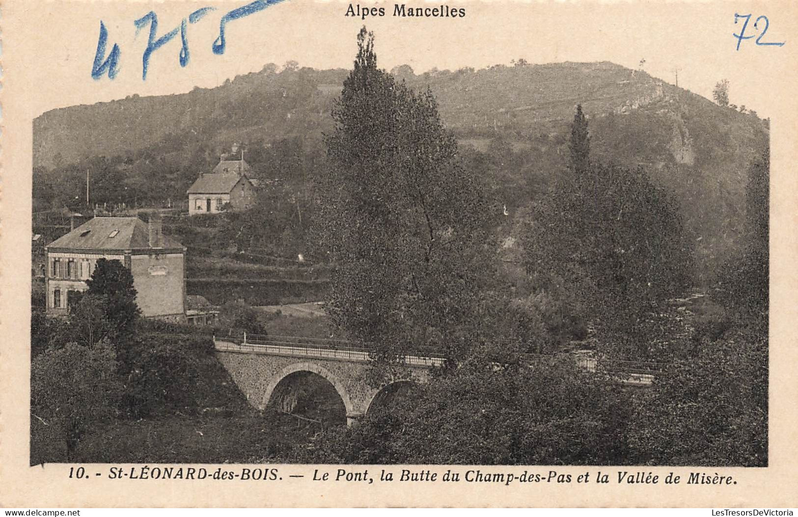 FRANCE - Saint Léonard Des Bois - Le Pont, La Butte Du Champ Des Pas  Et La Vallée De Misère - Carte Postale Ancienne - Saint Leonard Des Bois