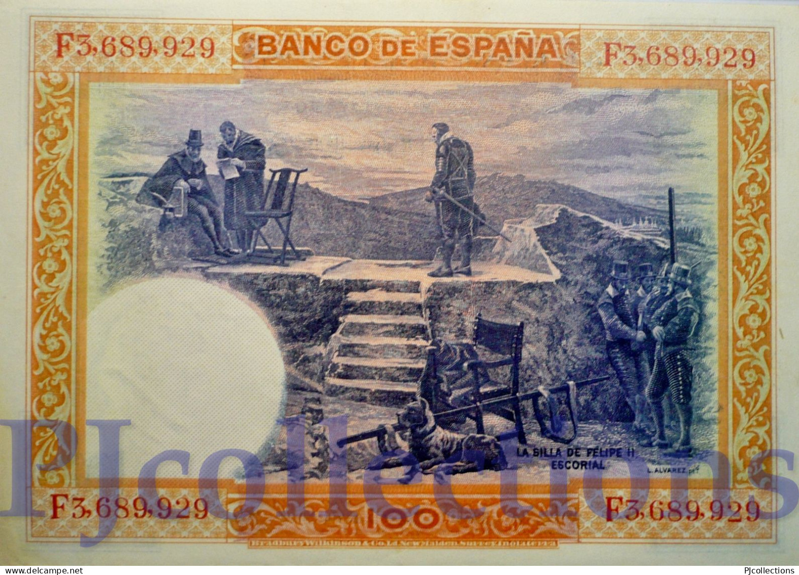 SPAIN 100 PESETAS 1925 PICK 69c AU/UNC - 100 Pesetas