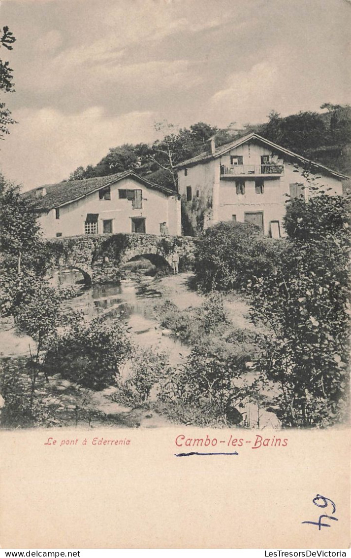 FRANCE - Cambo Les Bains - Vue Générale - Le Pont à Ederrenia - Carte Postale Ancienne - Cambo-les-Bains