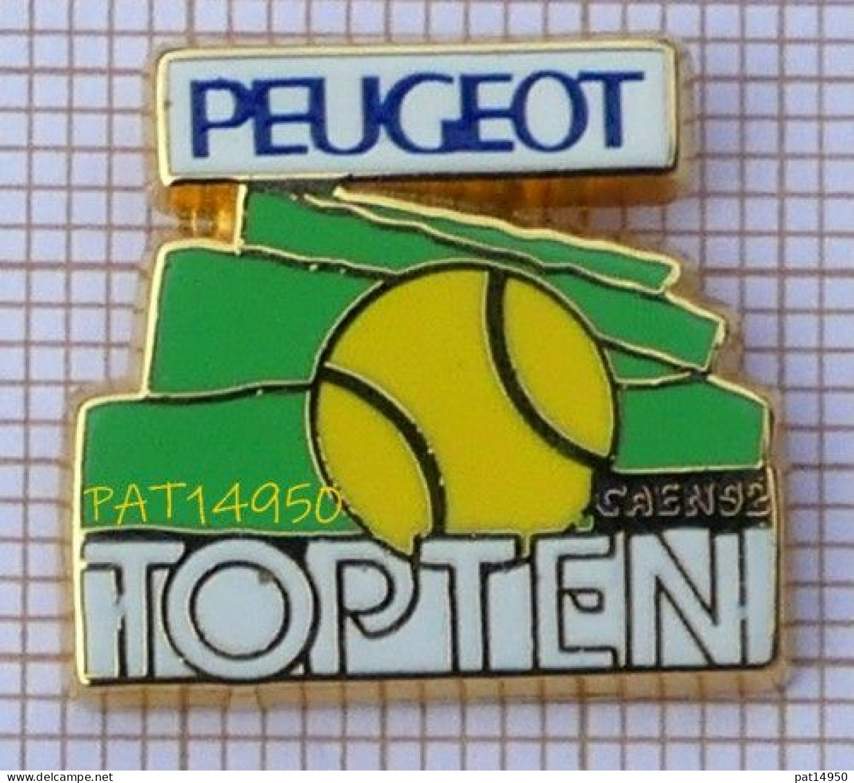 PAT14950 TENNIS PEUGEOT TOP TEN CAEN 92 TOPTEN En Version ARTHUS BERTRAND - Tennis