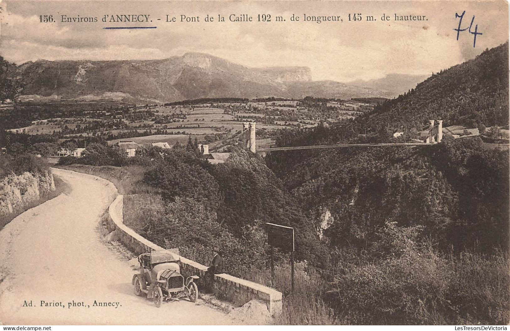 FRANCE - Environs D'Annecy - Vue Générale Du Pont De La Caille 192 M. De Longueur - Carte Postale Ancienne - Annecy