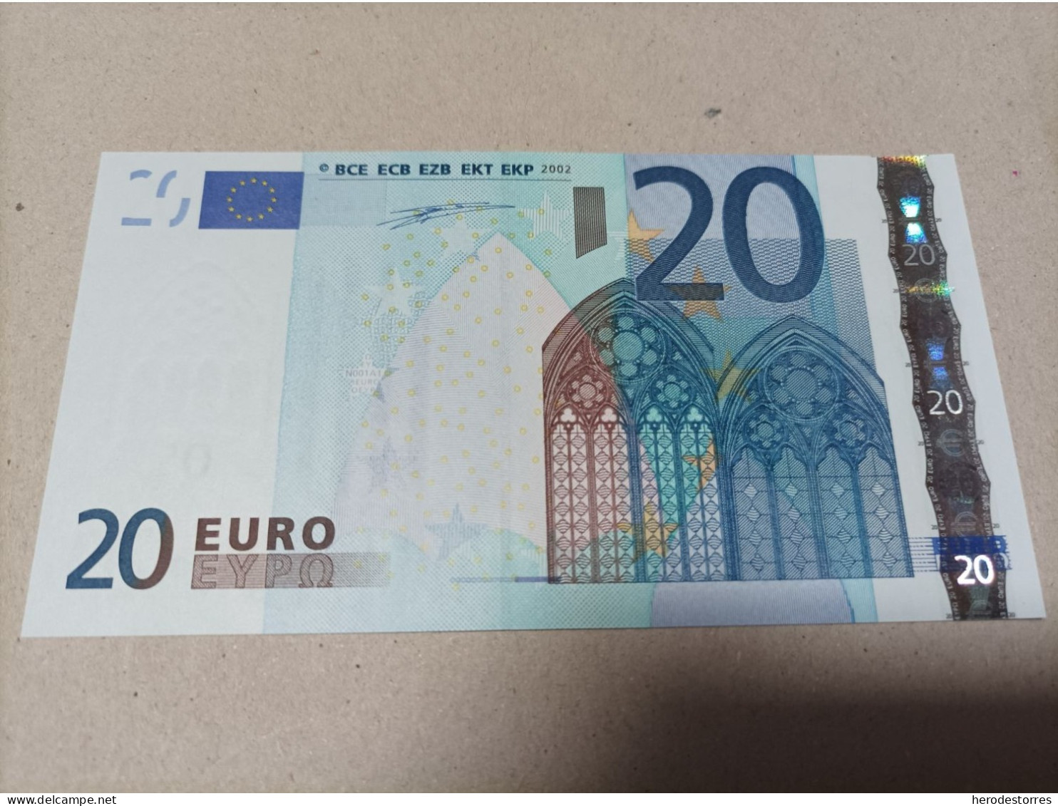 20 EURO GRECIA (Y), N001A1 First Position, Low Nummer Y00440908336, DUISEMBERG With Big Mistake, UNC - 20 Euro