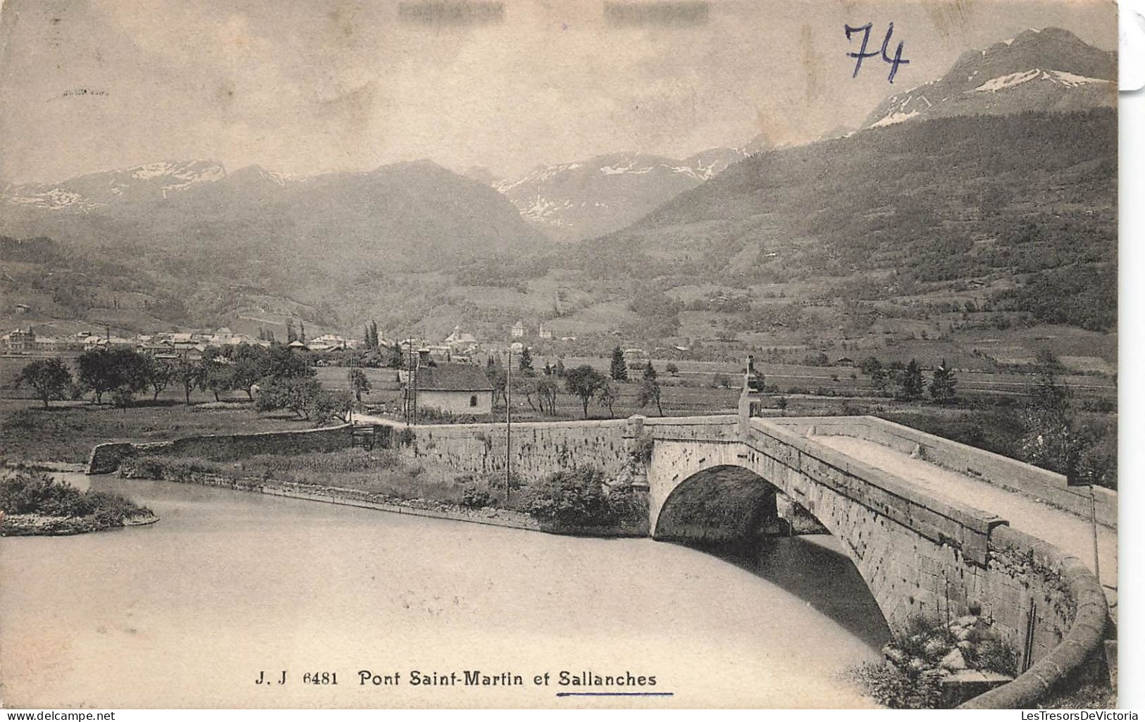 FRANCE - Sallanches - Vue Sur Le Pont Saint Martin Et La Ville - Carte Postale Ancienne - Sallanches