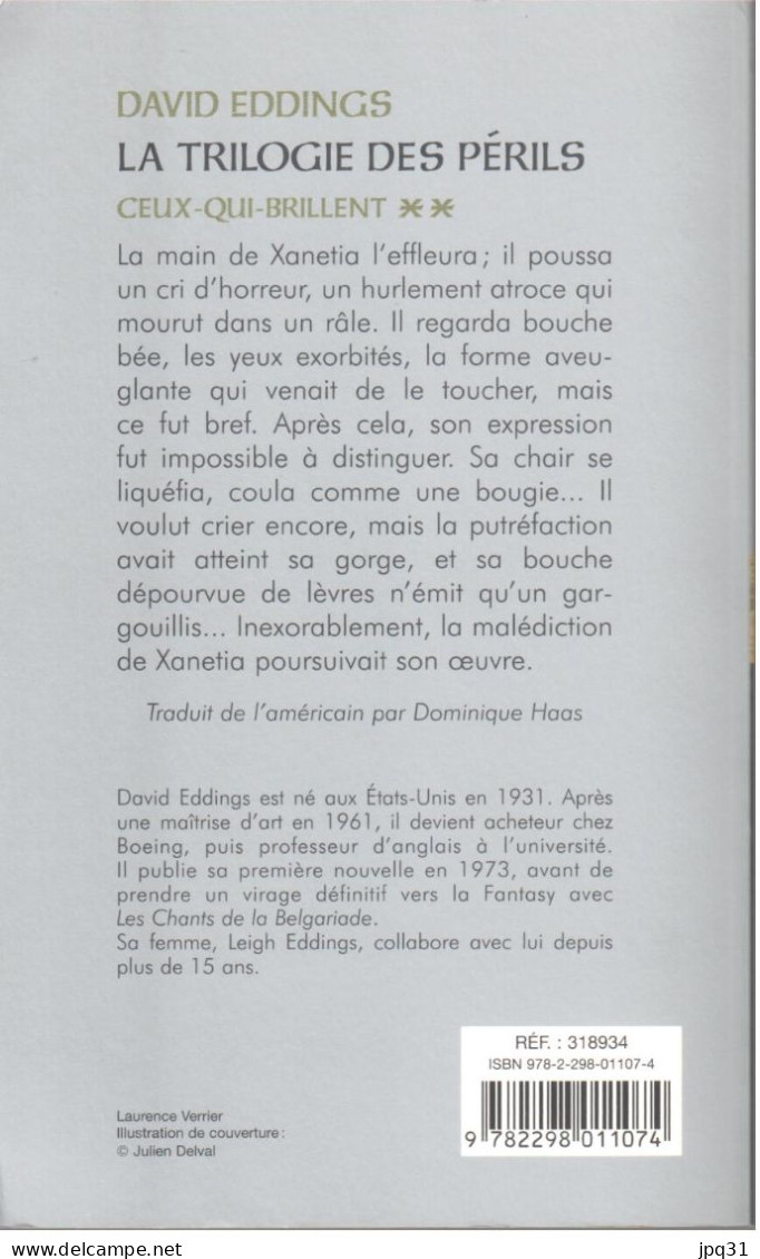 David Eddings - La Trilogie Des Périls - 3 Vol - 2008 - Fantastic