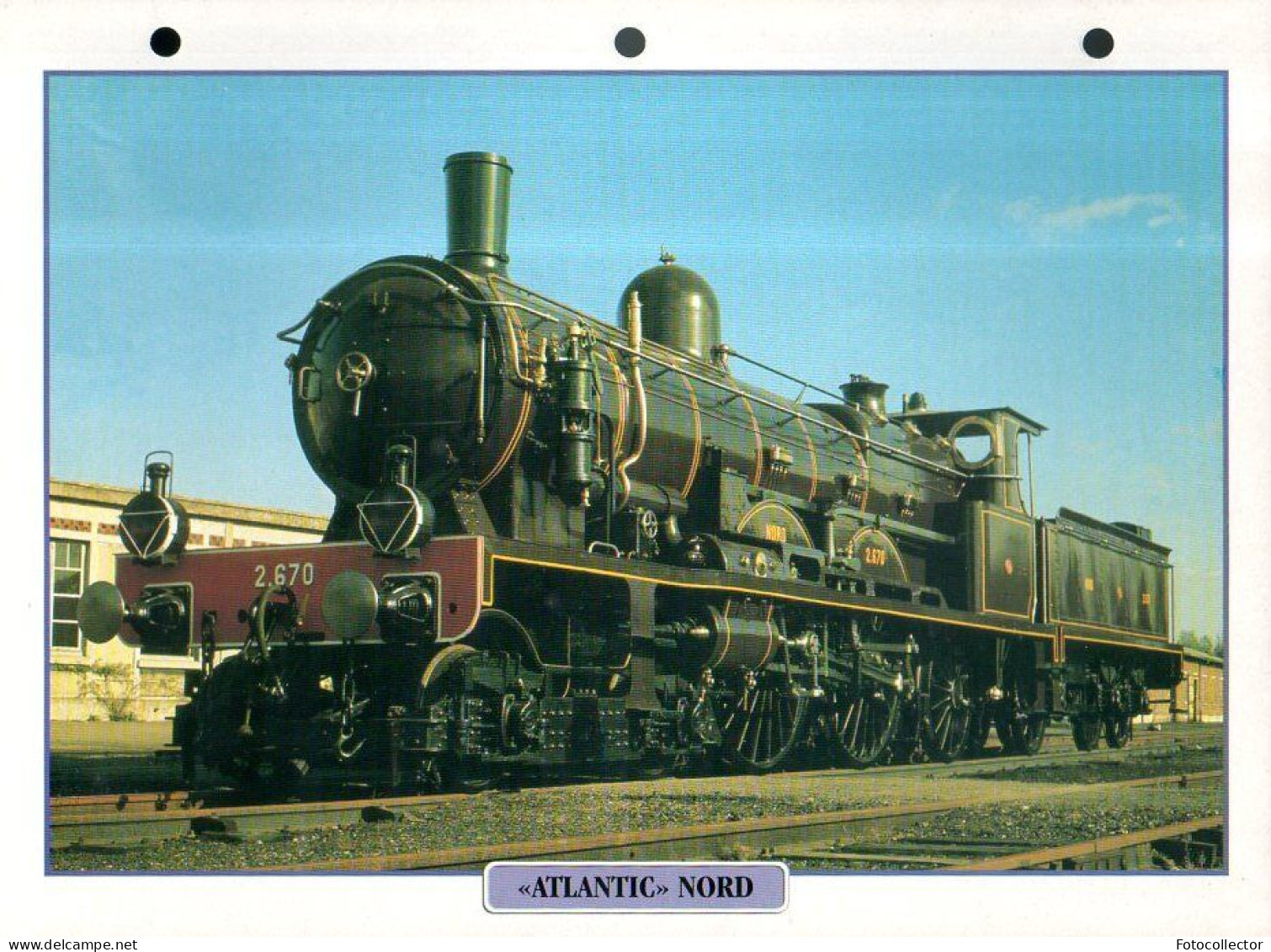 Train : Locomotive à Vapeur Atlantic Nord - Eisenbahnverkehr