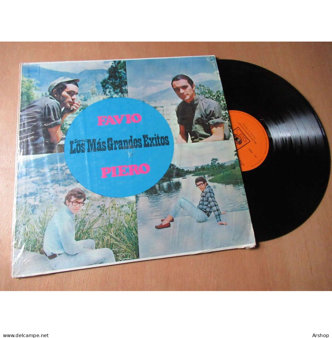 PIERO Y FAVIO Los Mas Grandes Exitos LATIN FOLK VENEZUELA CBS DCA 504 Lp - World Music