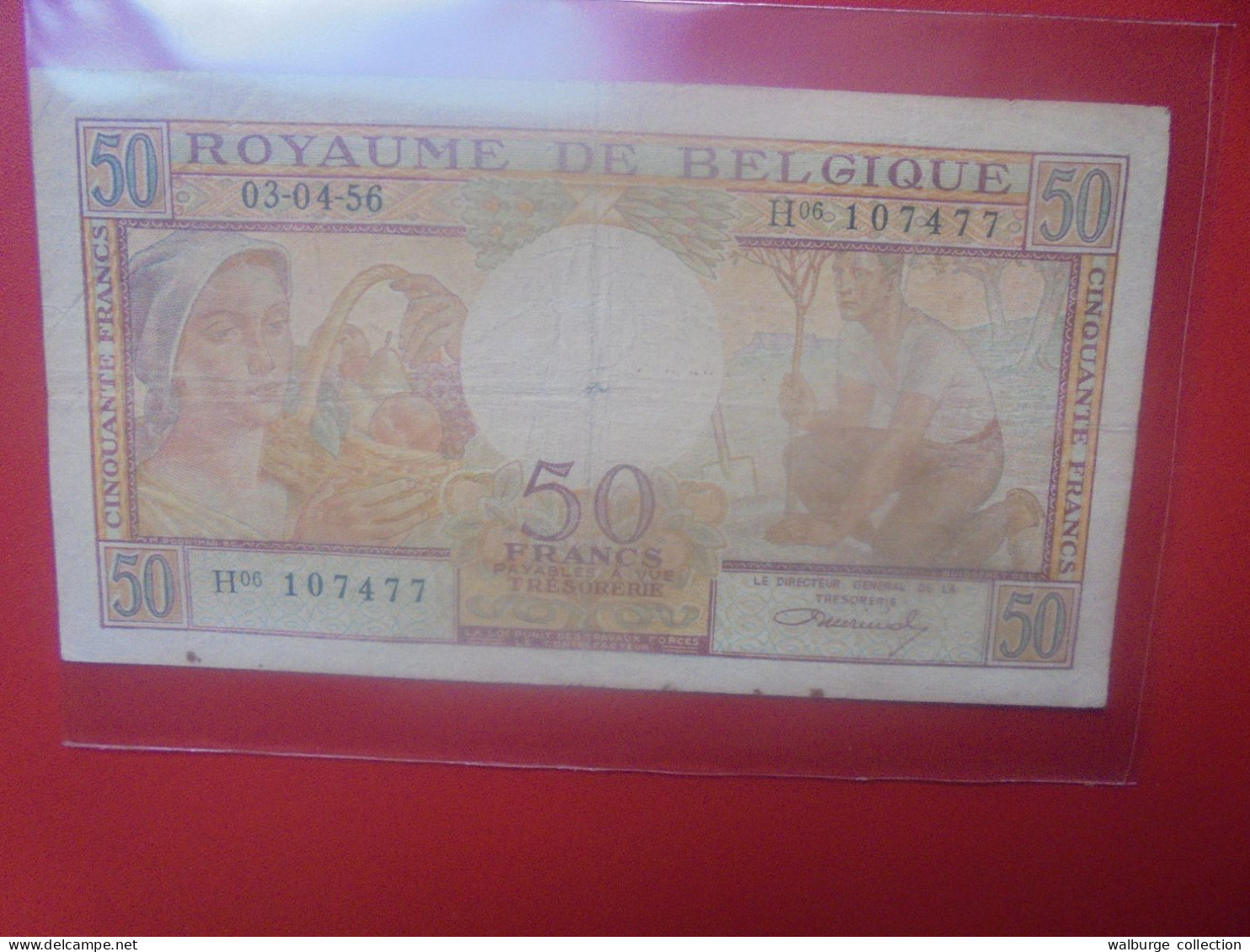 BELGIQUE 50 Francs 1956 Circuler (B.33) - 50 Francos