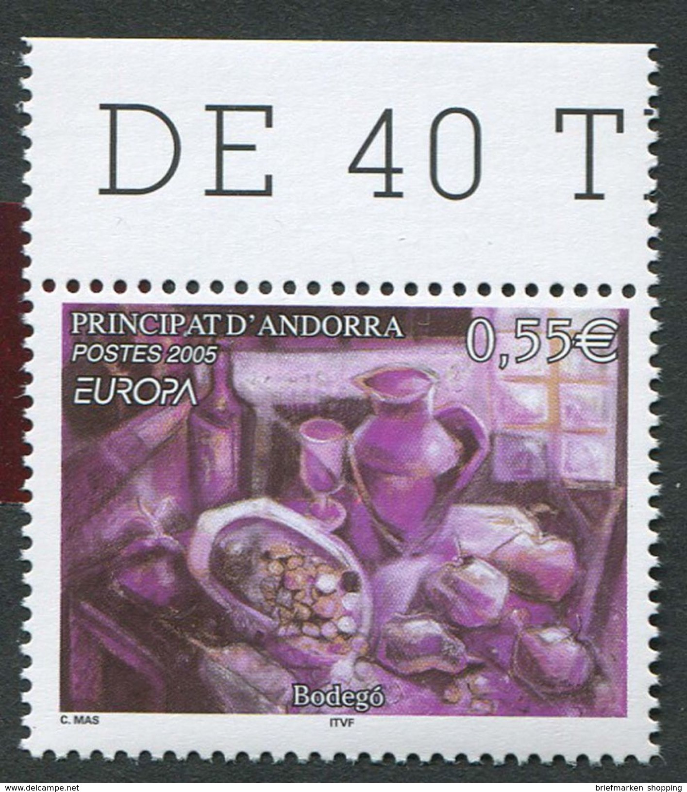 Andorra 2005 - Andorre Francaise 2005 - Europa 2005 - Michel 629 - ** Mnh Neuf Postfris - CEPT 2005 - Yvert 608 - Ongebruikt