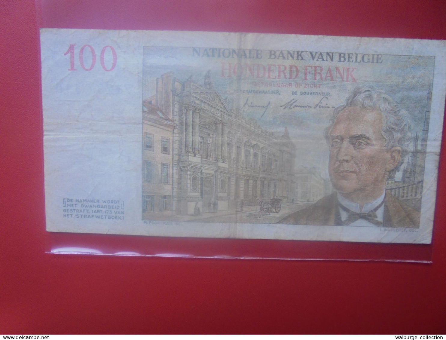 BELGIQUE 100 Francs 1955 Circuler (B.33) - 100 Francs