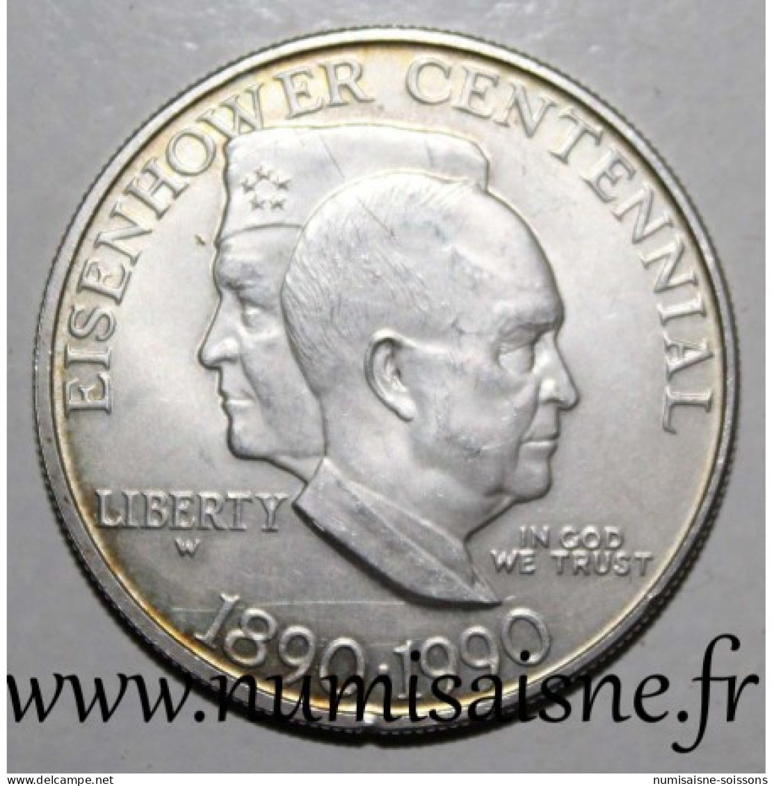 ÉTATS UNIS - KM 227 - 1 DOLLAR 1990 - 100 ANS DE LA NAISSANCE DE EISENHOWER - TTB - 1979-1999: Anthony