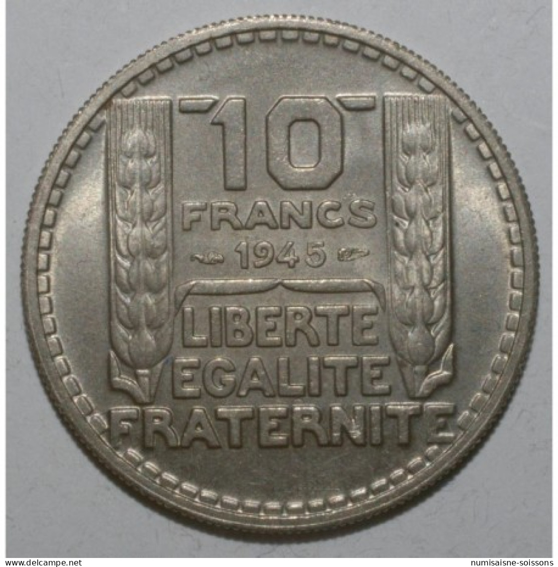 GADOURY 810a - 10 FRANCS 1945 TYPE TURIN RAMEAUX COURTS - SUP - KM 908.1 - 10 Francs