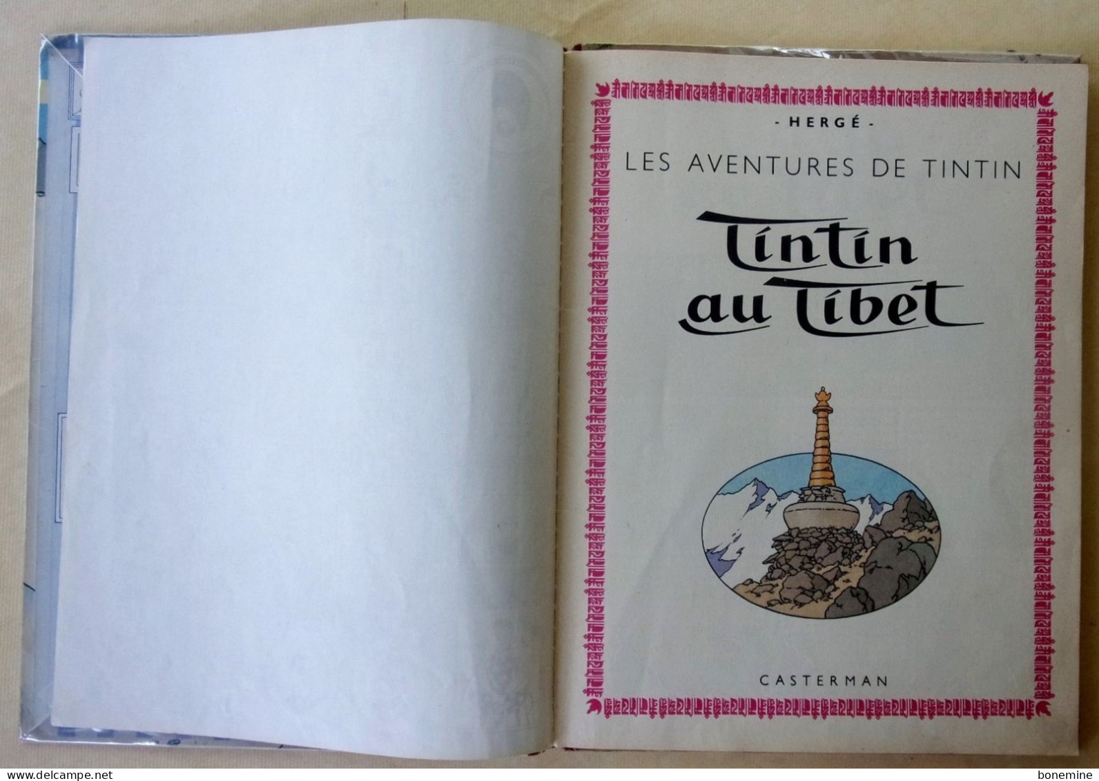 Tintin au tibet EO Française 1960