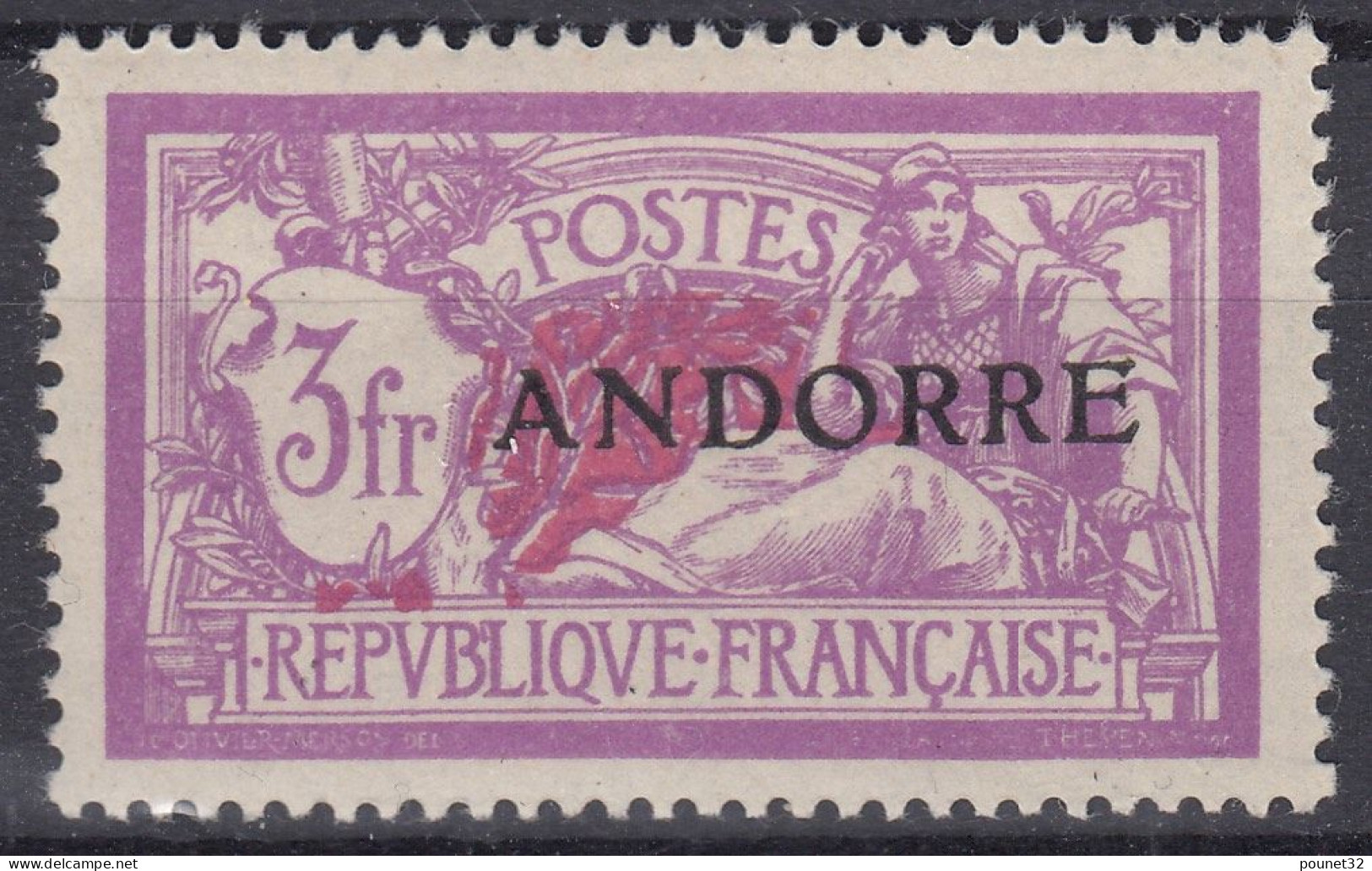 ANDORRE MERSON N° 20 NEUF * GOMME LEGERE TRACE CHARNIERE - TB CENTRAGE - COTE 158 € - Unused Stamps