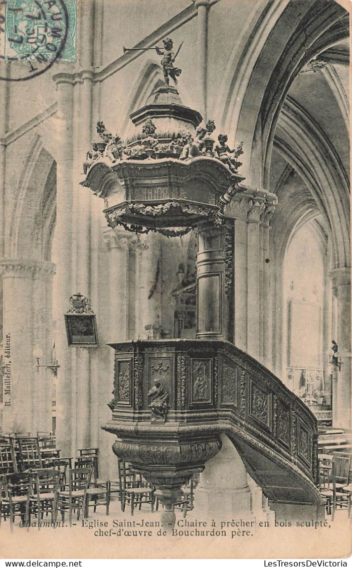 FRANCE - Chaumont - Vue Générale De L'église Saint Jean - Chaire à Prêcher En Bois Sculpté - Carte Postale Ancienne - Chaumont