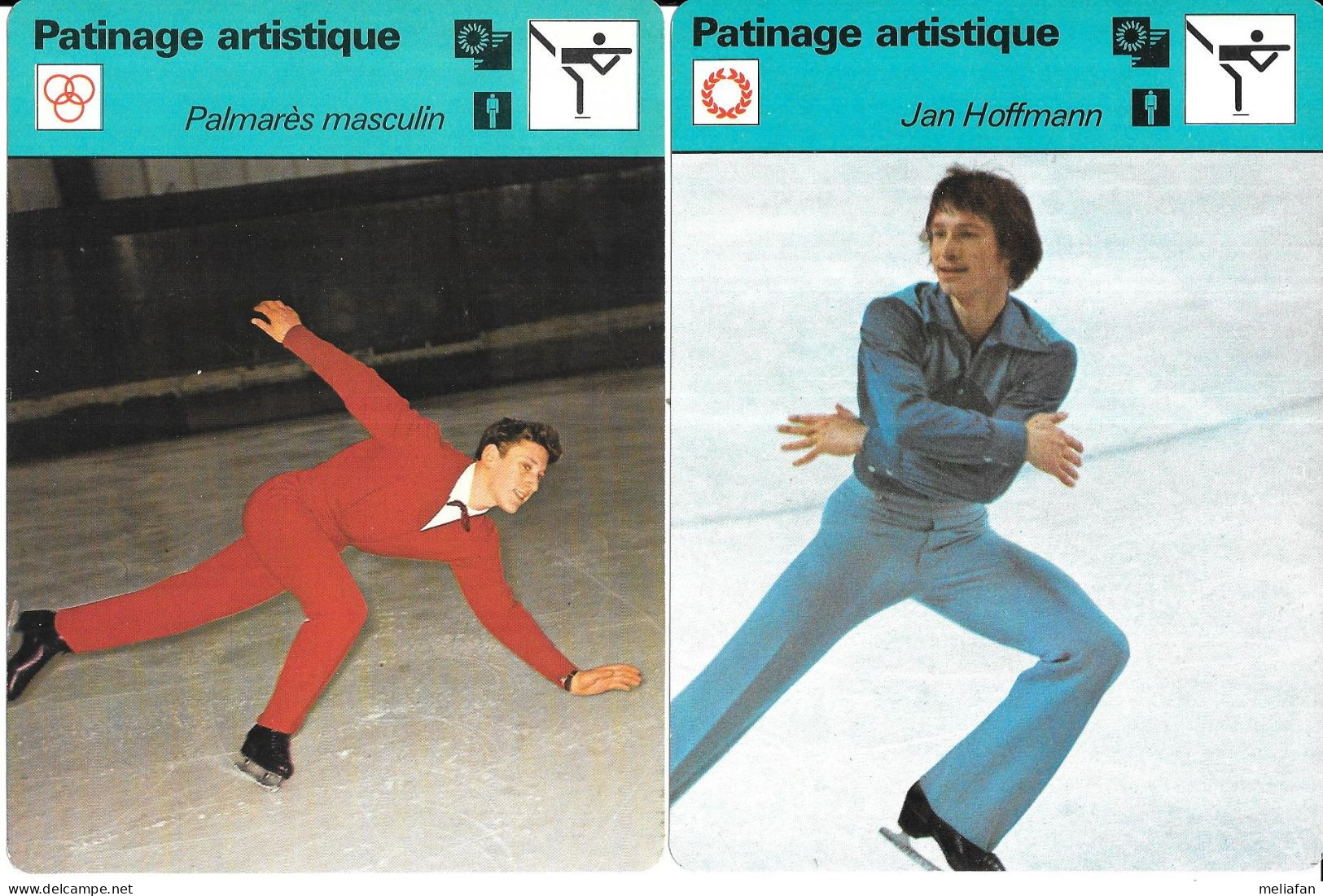 GF2094 - FICHES - PATINAGE ARTISTIQUE - JAN HOFFMANN - JOHN CURRY - WOLFGANG SCHWARZ - DICK BUTTON - VLADIMIR KOVALEV - Skating (Figure)