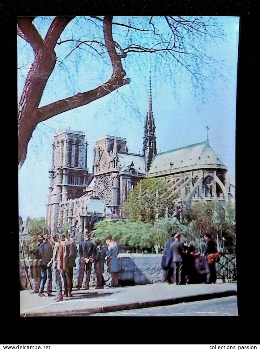 Cp, Carte à Sytéme, VISIO-RELIEF, 3 D, 75, Paris, Notre Dame, Ed.  M.D - A Systèmes