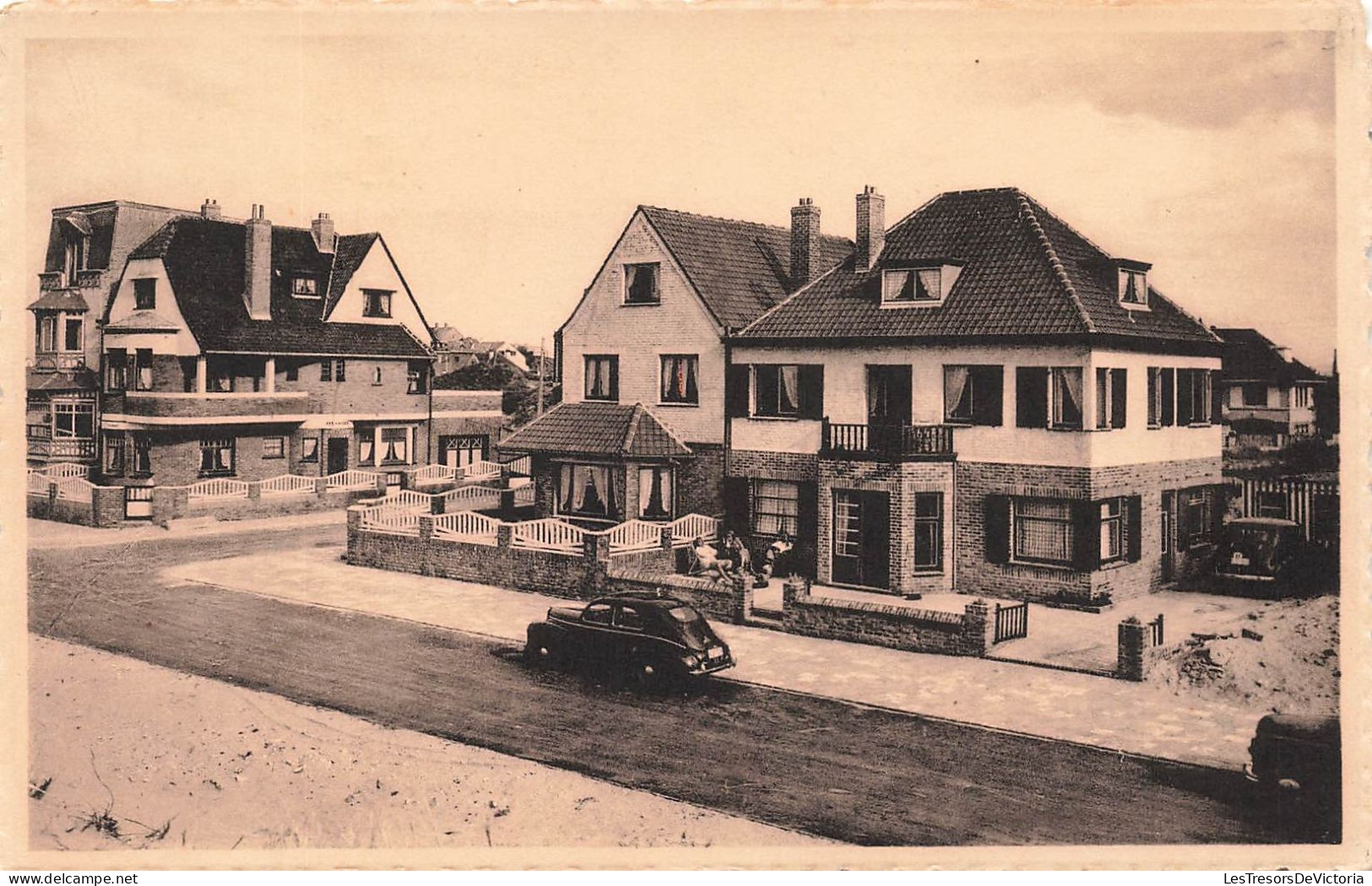 BELGIQUE - St Idesbald - Vue Générale Des Villas "reposoir" Et "vent Frivolant" - Carte Postale Ancienne - Koksijde