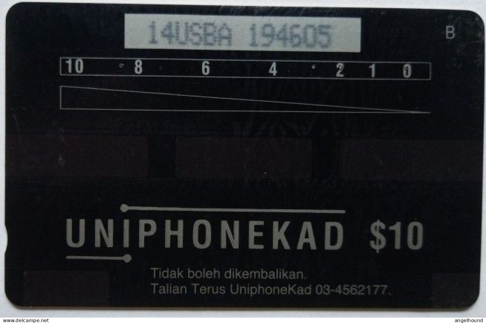 Malaysia Uniphonekad $10 GPT  14USBA - Pineapple Seller Circa 1905 - Malaysia