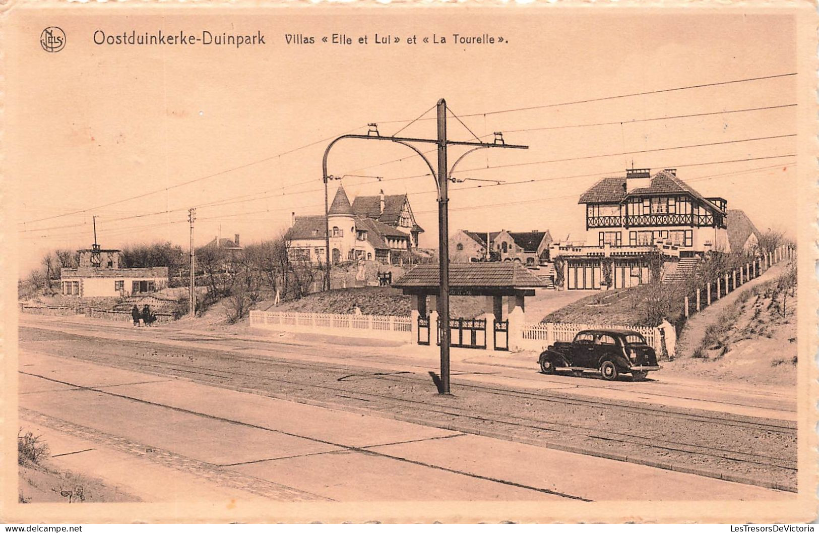 BELGIQUE - Oostduinkerke Duinpark - Vue Sur Les Villas " Elles Et Lui " Et La "Tourelle" - Carte Postale Ancienne - Oostduinkerke