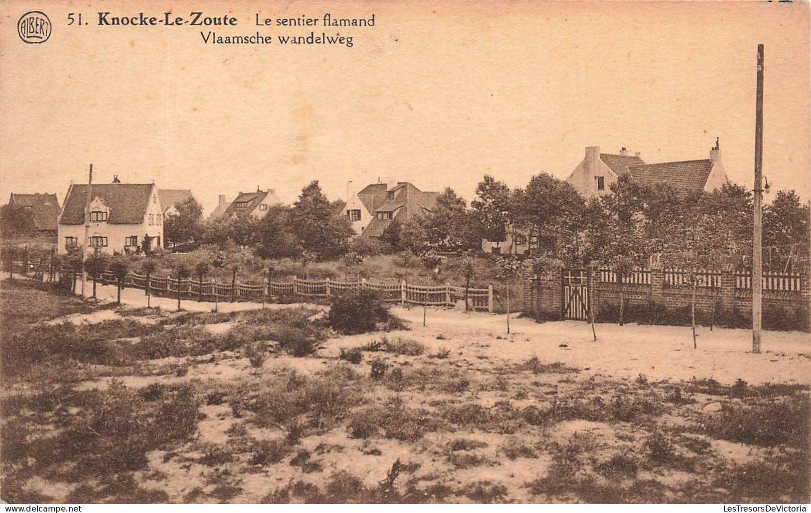 BELGIQUE - Knocke Le Zoute - Vue Sur Le Sentier Flamand - Carte Postale Ancienne - Knokke