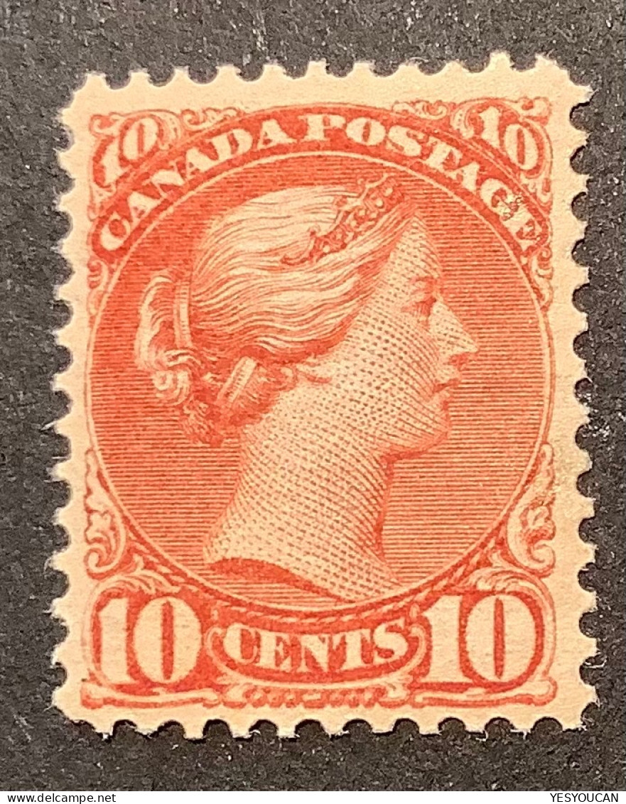 Sc.45 F-VF & Fresh Mint Original Gum * 1888-1897 10c Brown-red Small Queen Victoria (Y&T 34 TB Neuf Gomme D‘ Origine - Neufs