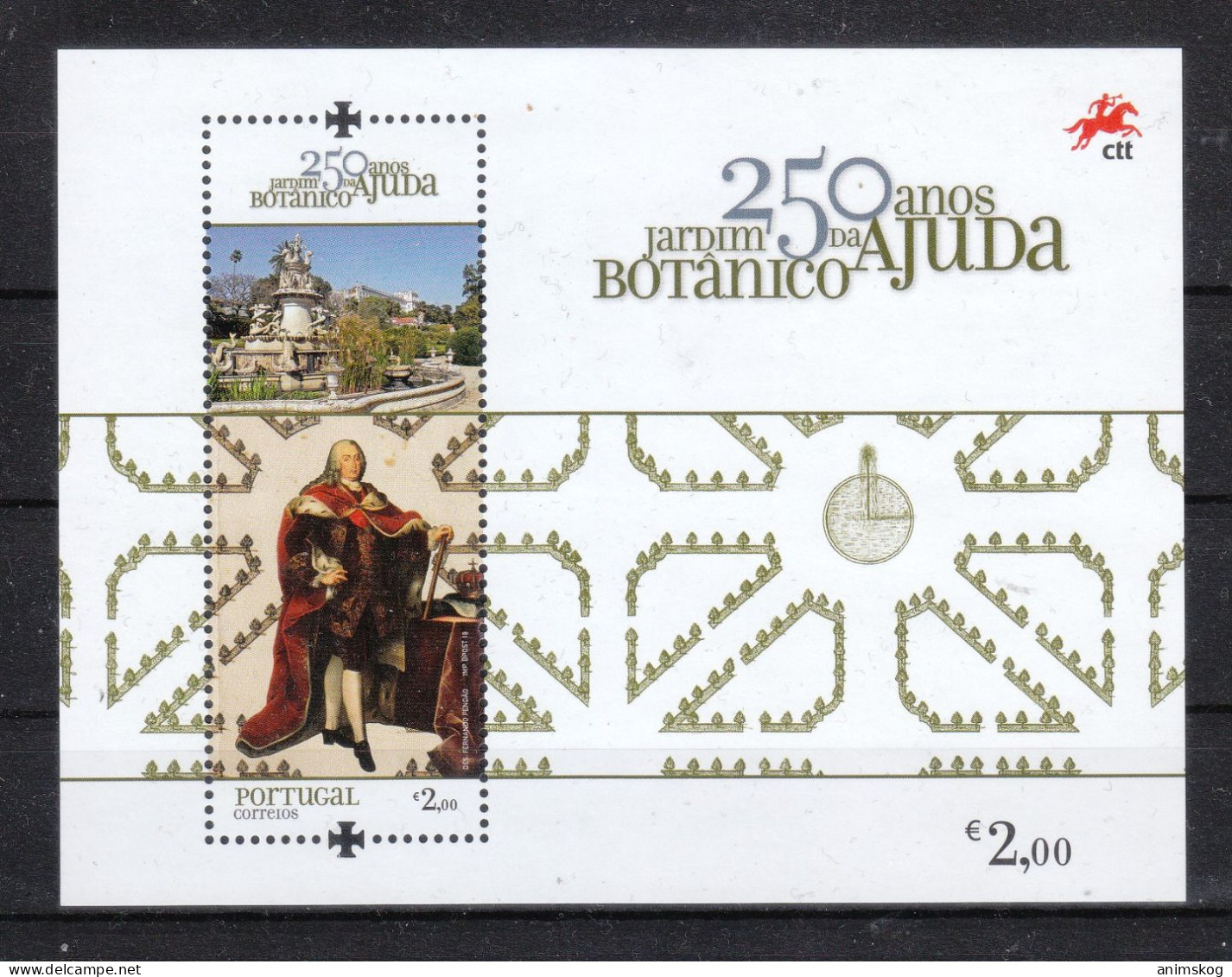 Portugal 2018**, 250 Jahre Bot. Garten Von Ajuda, Sukkulente / Portugal 2018, MNH, 250 Years Bot. Garden Of Ajuda - Cactusses