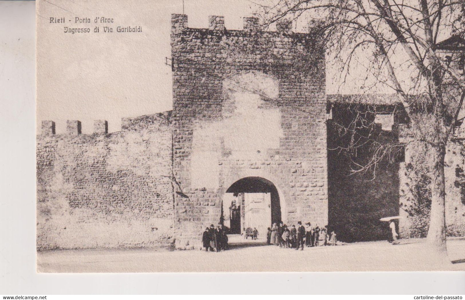 RIETI  PORTA D' ARCE  INGRESSO VIA GARIBALDI   NO VG - Rieti