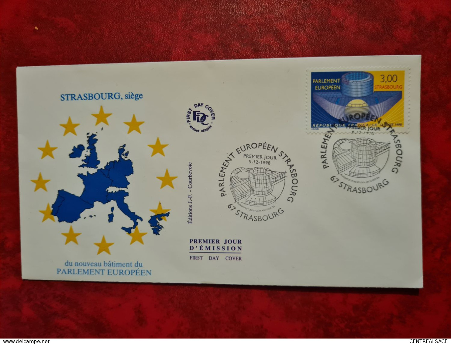 Lettre / Carte 1998 STRASBOURG PARLEMENT EUROPEEN FDC - Other & Unclassified