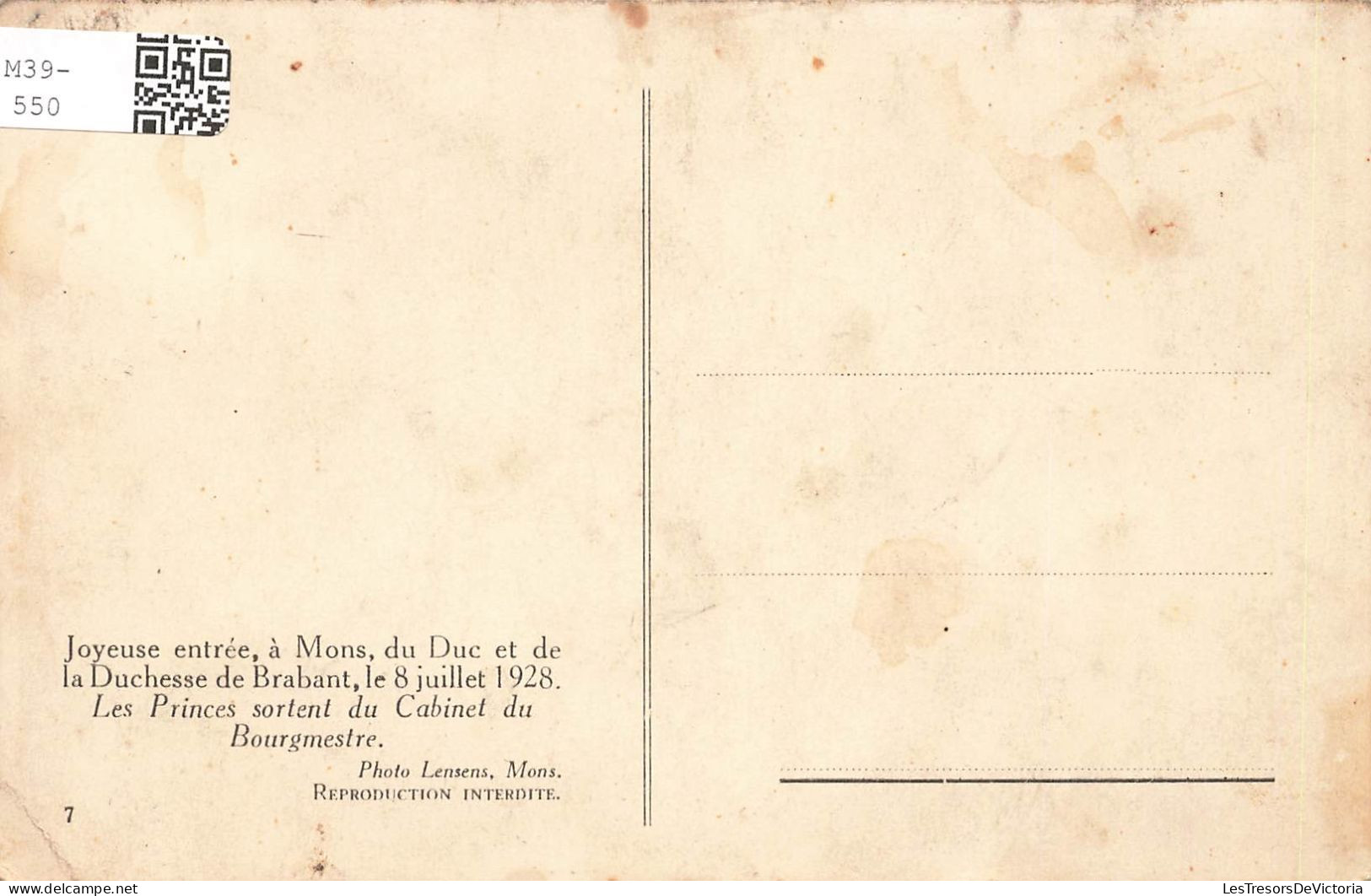 FAMILLES ROYALES - Duc Et Duchesse De Brabant - Carte Postale Ancienne - Easter