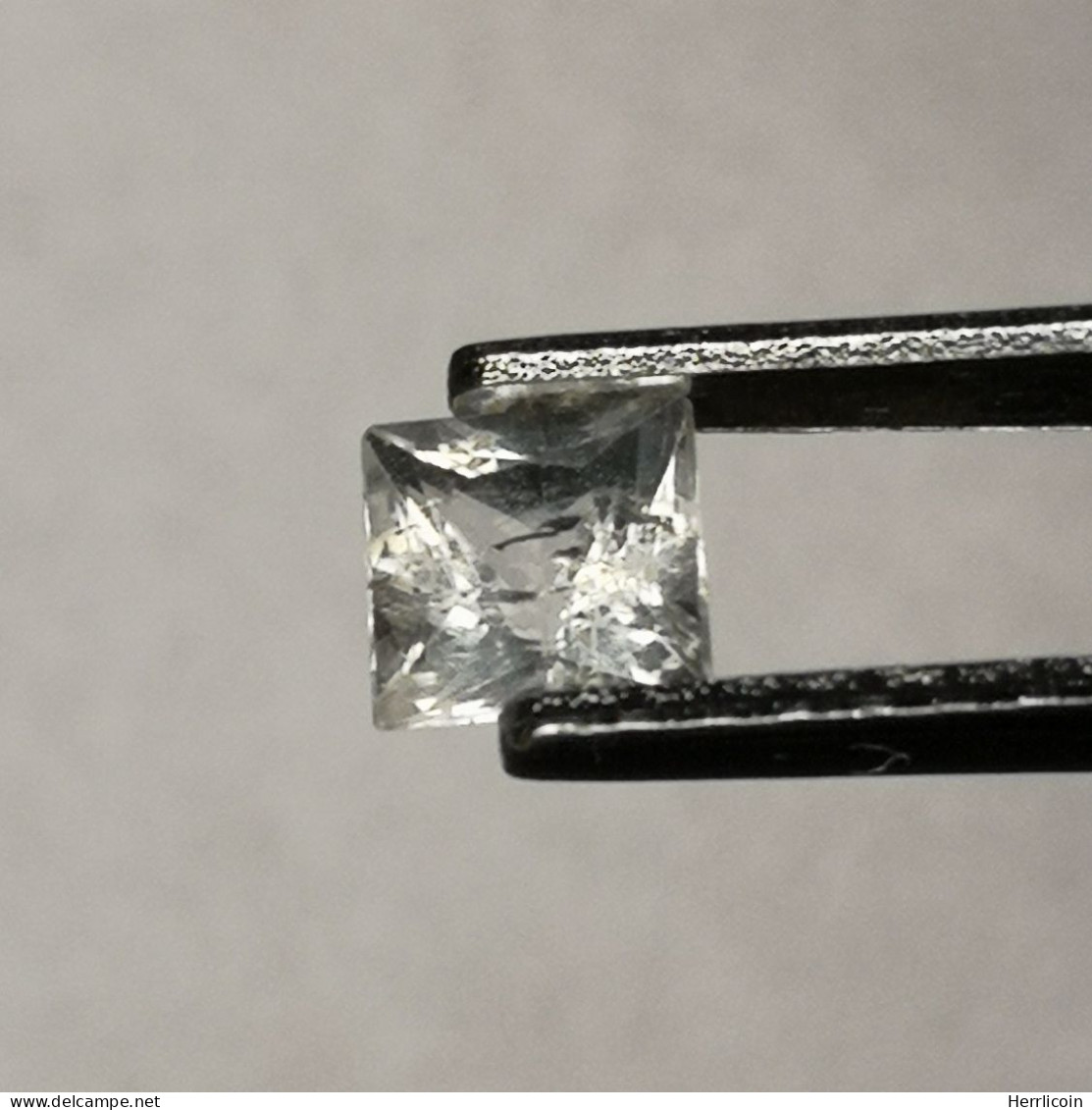 Topaze Incolore Naturelle Du Brésil -  Carré 0.42 Carat - 4.0 X 3.8 X 2.9 Mm - Topazio