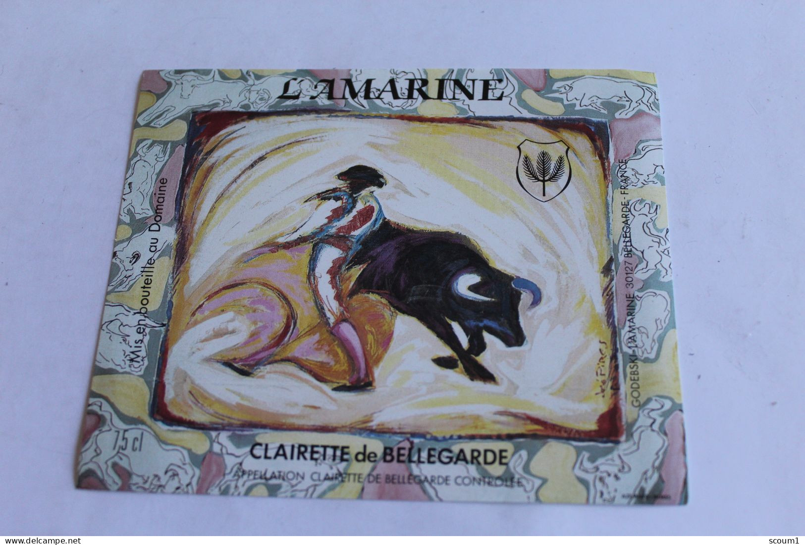 LAMARINE  CLAIRETTE DE BELLEGARDE Torrero Taureau - Other & Unclassified