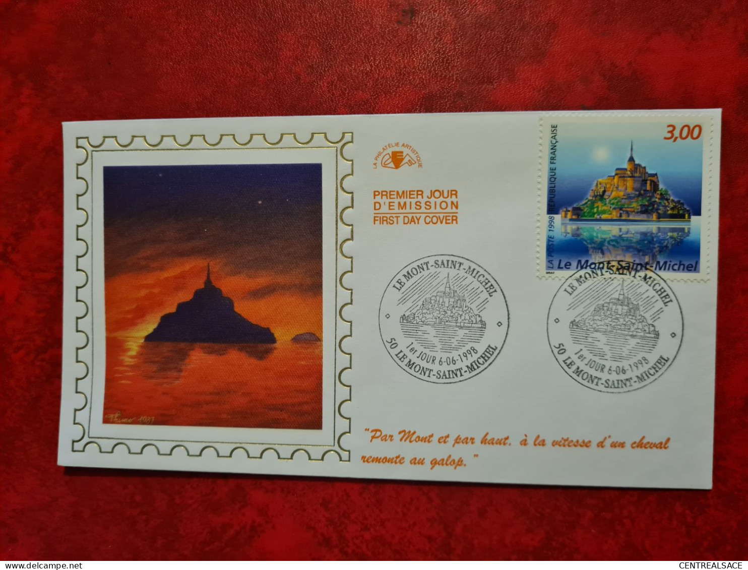 Lettre / Carte 1998 LE MONT SAINT MICHEL FDC - Other & Unclassified