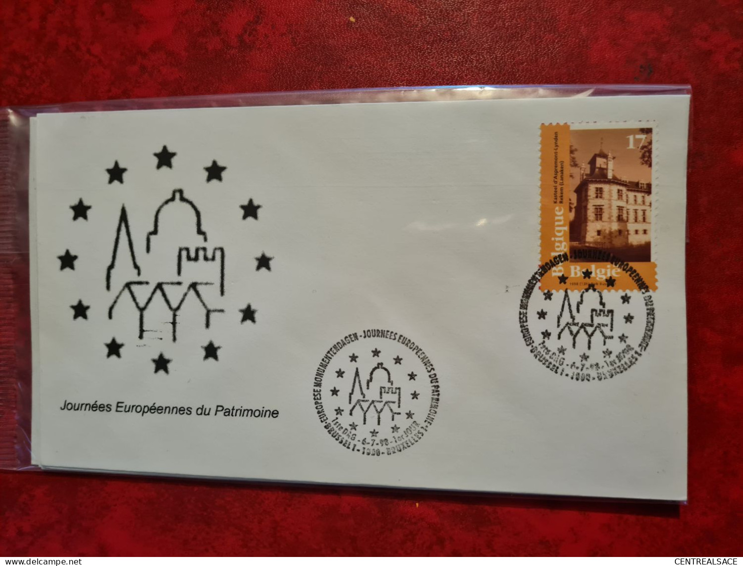 Lettre  1998 JOURNEES EUROPEENNES DU PATRIMOINE BRUXELLES - Storia Postale