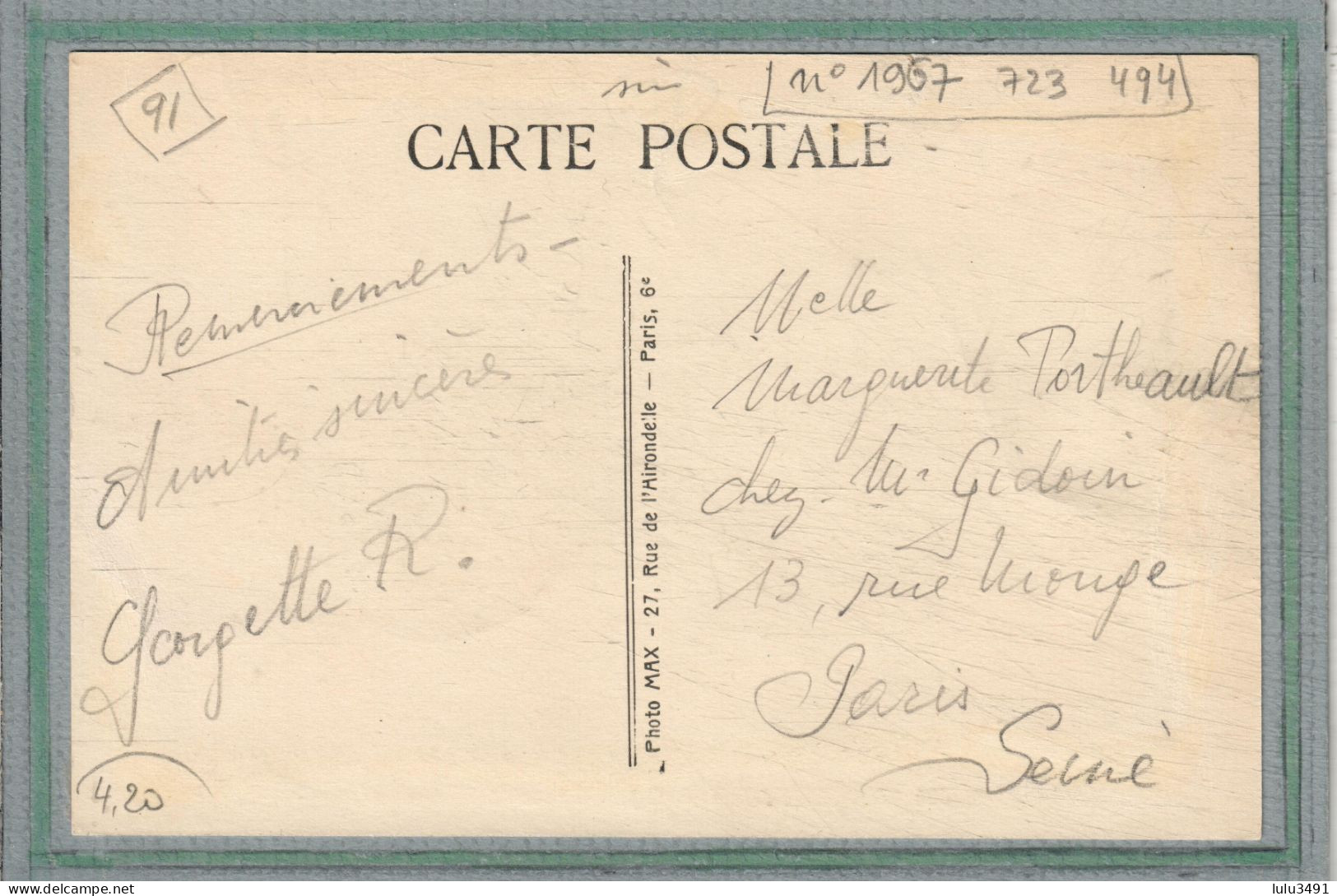 CPA - ANGERVILLE (91) - Aspect De La Route De Villeneuve En 1939 - Angerville
