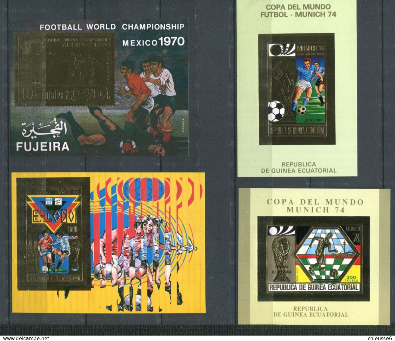 (CL 29B - P. 32 - Lot 1) 4 Blocs ** - Coupe Du Monde De Foot - Autres & Non Classés