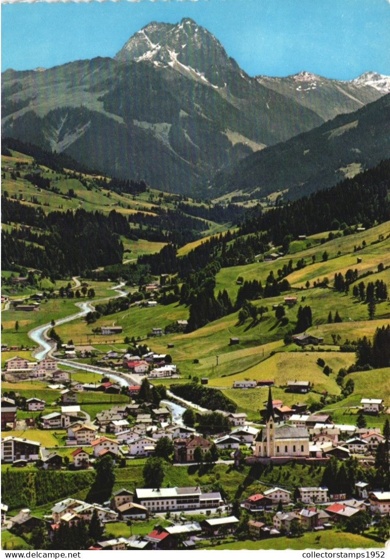 KIRCHBERG, TIROL, ARCHITECTURE, MOUNTAIN, CHURCH, AUSTRIA, POSTCARD - Kirchberg