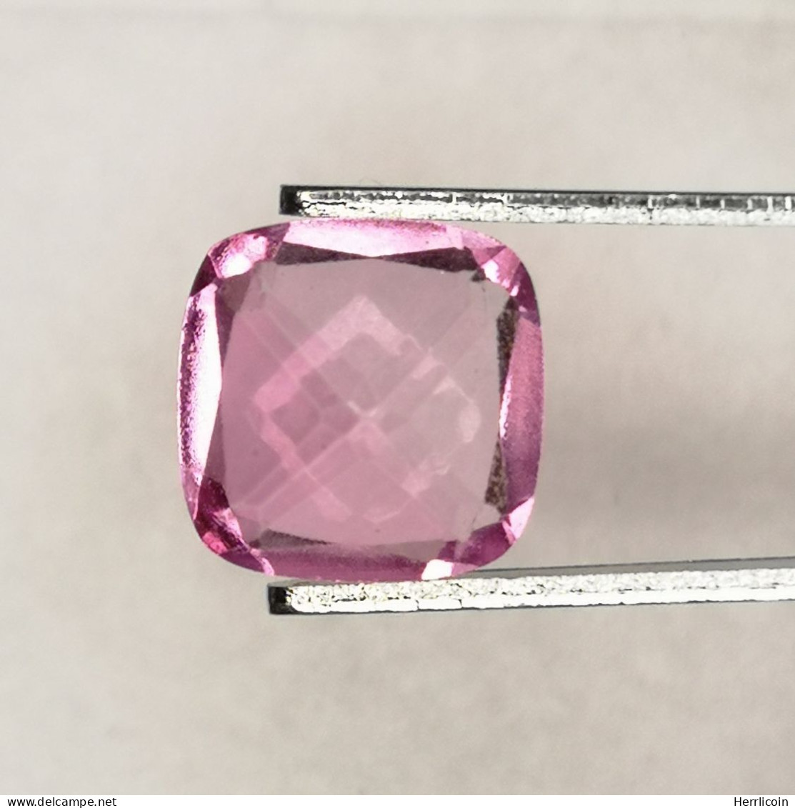 Topaze Rose Recouverte Du Brésil - VS - Coussin 2.38 Carats - 8 X 8 X 4.6 Mm - Topazio