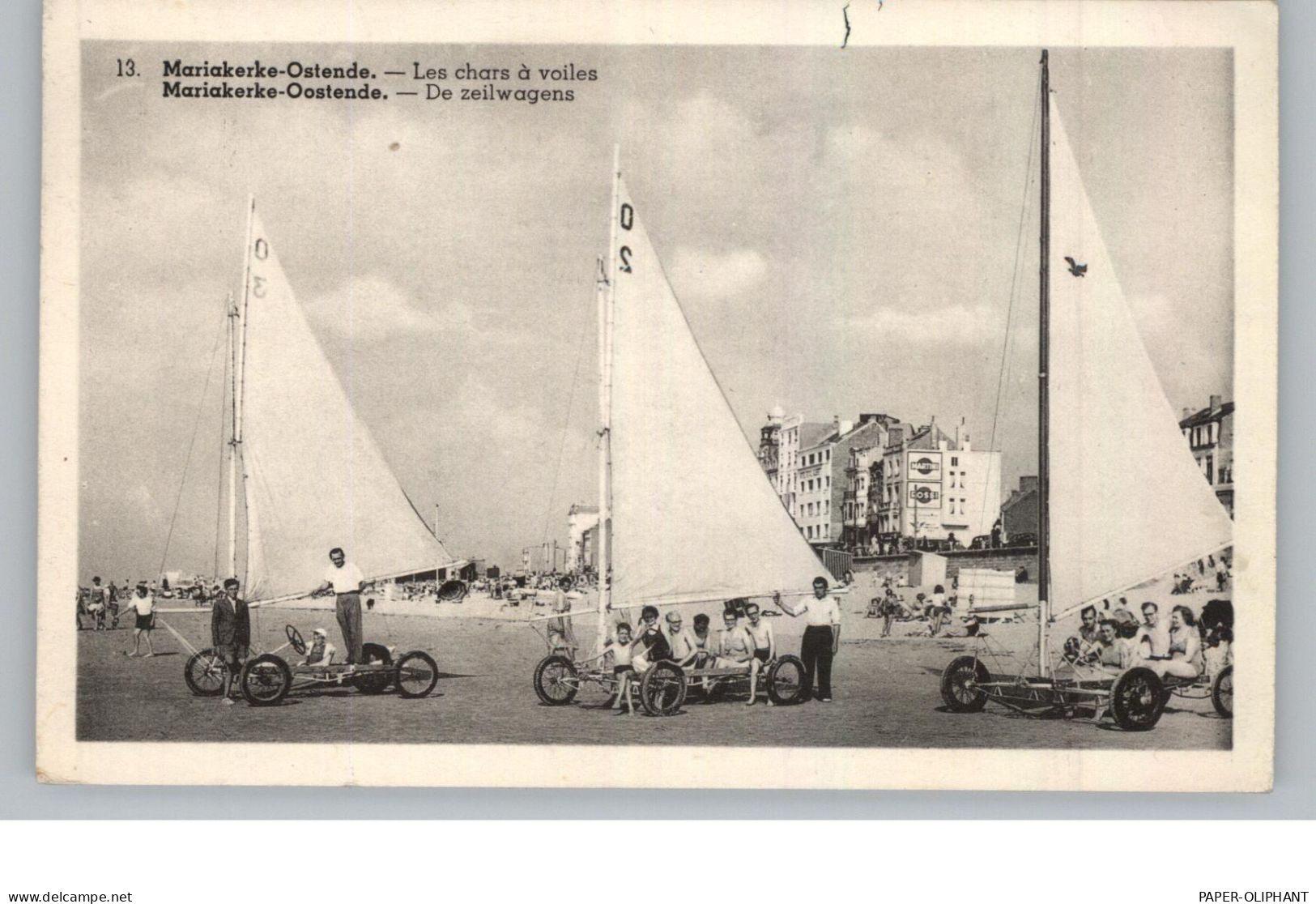 SPORT - STRANDSEGELN - Mariakerke - Oostende, 1951 - Segeln